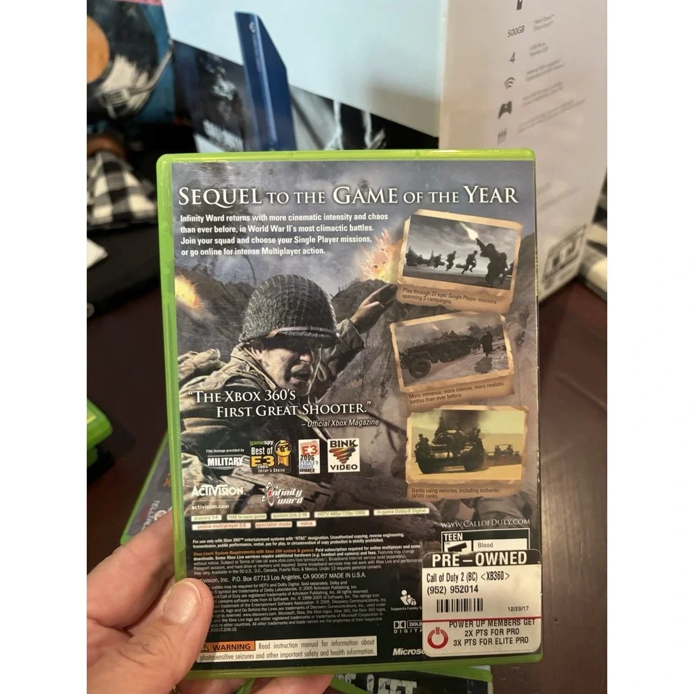 Call of Duty 2 (Xbox‎ 360) CIB! Case, Inserts & Game Have Been Well-cared For!
